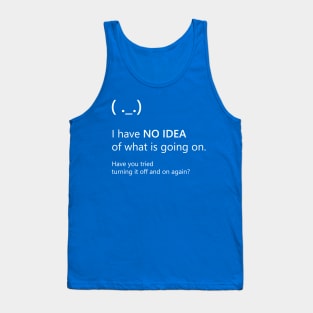 Blue Screen of Death - The Only Solution Tank Top